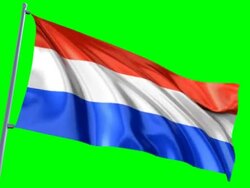 Flag of Netherlands Stock Footage