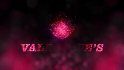 Valentines Day with Bokeh Background Stock Footage