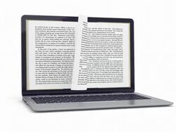 Reading electronic books. White version. Stock Footage