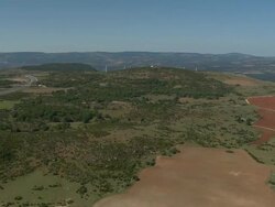 Low Approach And Reveal Millau Viaduct Stock Footage
