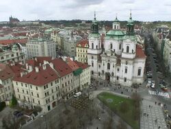 WS View of old town streets / Prague, Hlavni mesto Praha, Czech Republic Stock Footage