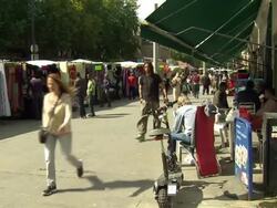 Ethnic community street scenes in Poplar, East London News Clip
