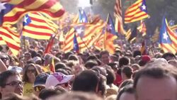 CLEAN : Spain government says half million join Catalan demo News Clip