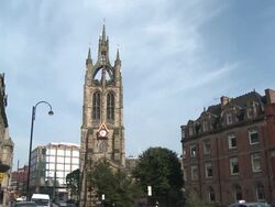 St. Nicholas Cathedral, Newcastle upon Tyne Stock Footage