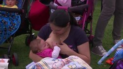 Bogota event promotes breastfeeding in public News Clip