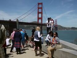 Golden Gate Transportation District Requests New Rules Limiting Drones Near The Iconic Bridge Stock Footage