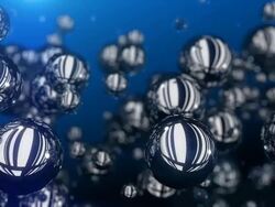 Reflective balls background Stock Footage