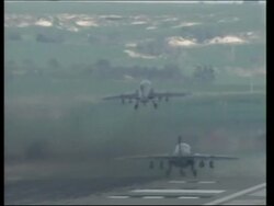 Allied planes taking off for sorties in no fly zone Instructional Video
