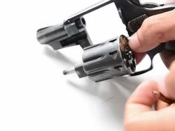 Reload Ammunition, Revolvers Stock Footage