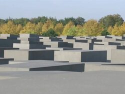 MS Berlin holocaust memorial / Berlin, Germany Stock Footage