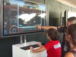 ATMOSPHERE: Gameplay at the Disney/Pixar Celebrates the Launch of the World of Cars Online at Burbank CA. (Footage by WireImage Video/GettyImages) Stock Footage