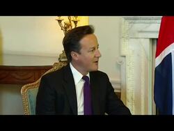 Barack Obama meets David Cameron at Number 10 News Clip