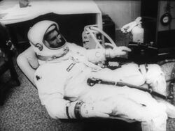 Three day space trip for Gemini 11 Stock Footage