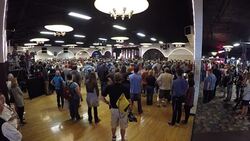 Wide Angle Of Entire Donald Trump Speech Showing Audience And Crowd Interactions And Reactions Pt.14 Stock Footage