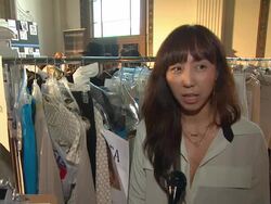 INTERVIEW: Ellis Yu of 71 Stanton on how she creates a cohesive collection at the Gen Art Fresh Faces In Fashion Presented By Moroccanoil at Los Angeles CA. (Footage by WireImage Video/Getty Images Entertainment Video) Stock Footage