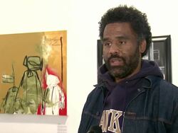 INTERVIEW - Sacha Jenkins talks about how graffiti is a global language born in New York and Philadelphia, that the show will dispel the misunderstandings around graffiti and what the ultimate purpose of the show is at "Write of Passage" Graffiti Art Exhib Stock Footage