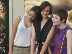Jamie Chung, Jena Malone, Emily Browning at the 'Legend Of The Guardians: The Owls Of Ga'Hoole' Premiere at Hollywood CA. (Footage by WireImage Video/GettyImages) Stock Footage