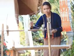 The process of weaving Stock Footage