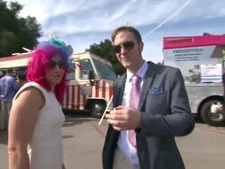 ATMOSPHERE: at the Third Annual Veuve Clicquot Polo Classic - Los Angeles at Will Rogers State Historic Park Stock Footage