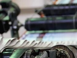 printing of newspapers Stock Footage