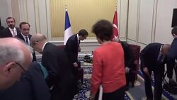 CLEAN : Brussels: Macron and Erdogan meet at NATO summit News Clip