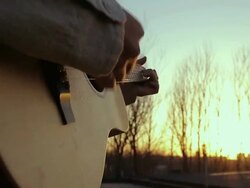 Guitar playing Stock Footage