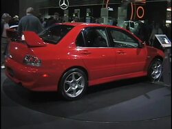 2003 MItsubishi Lancer Evolution VIII montage Stock Footage