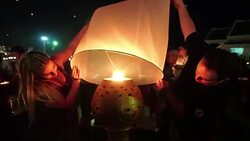 CLEAN : Spectacular lantern festival marks full moon Thai style News Clip