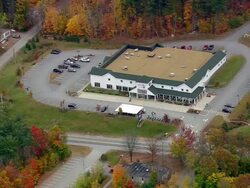 WS AERIAL View of Low cloud over Rollins State Park / New Hampshire, United States Stock Footage