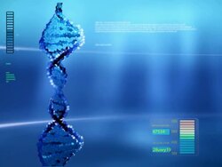 Animated DNA chain for computer screen. Stock Footage