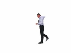 HD: Crazy Businessman Dancing Stock Footage