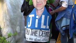 Hofstra University Protest, Presidential Debate 2016, Stock Footage