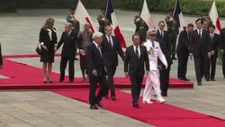 CLEAN : Frances Hollande pays state visit to Japan News Clip