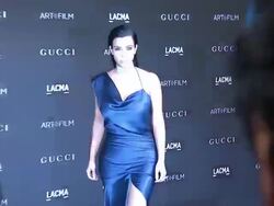 Kanye West, Kim Kardashian West at 2014 LACMA Art+Film Gala Honoring Barbara Kruger And Quentin Tarantino Presented By Gucci Stock Footage