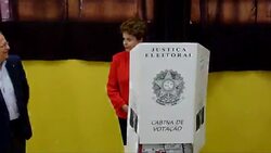 CLEAN: Favourite for Brazilian presidency casts vote News Clip