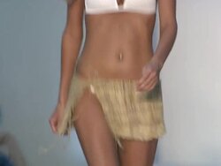 Models walk the runway during the Poko Pano swimwear 2012 show Stock Footage