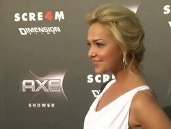 Arielle Kebbel at the AXE Shower Presents The World Premiere Of 'Scream 4' at Hollywood CA. (Footage by WireImage Video/GettyImages) Stock Footage
