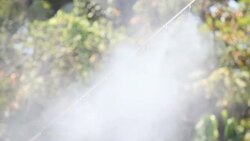 Spray steam pipe Stock Footage