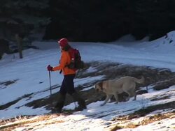 HD: Winter Hiking Stock Footage