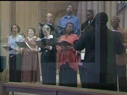 An interfaith memorial is held on campus for those killed at Virginia tech. News Clip