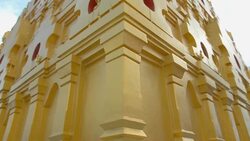 panning : edge of Phuthakaya Pagoda Stock Footage