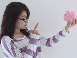 Saving money Stock Footage