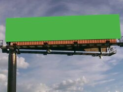 Billboard. Commercial Sign. Stock Footage