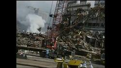 Workers at Ground Zero clearing debris News Clip