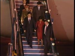 WRAP Hu Jintao arrives for official visit to India, Tibetan protesters News Clip