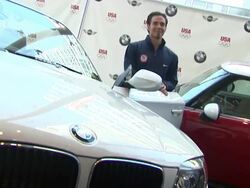 Apolo Anton Ohno at the BMW Group & The United States Olympic Committee Announce New Partnership  Stock Footage