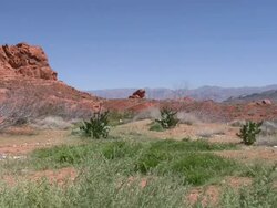 Valley of Fire rock formation Stock Footage