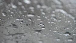 HD:Raining water drop dawn the glass Stock Footage