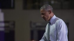 Barack Obama at Democratic Rally - Sky News Review of the Year. News Clip