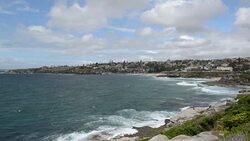 Bondi and Tamarama Beaches Coastal Path in timelapse, Sydney Australia Stock Footage